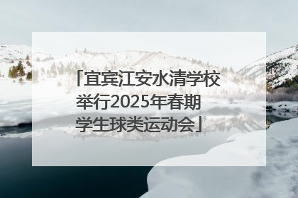 宜宾江安水清学校举行2025年春期学生球类运动会