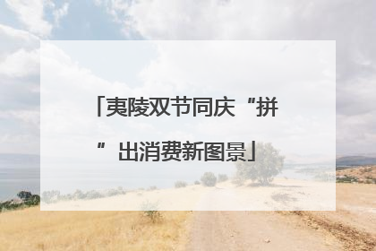 夷陵双节同庆“拼”出消费新图景
