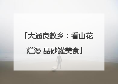 大通良教乡：看山花烂漫 品砂罐美食
