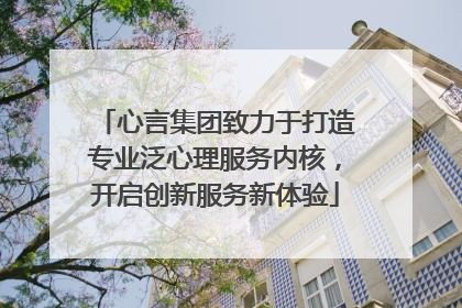 心言集团致力于打造专业泛心理服务内核，开启创新服务新体验