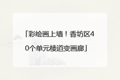 彩绘画上墙！香坊区40个单元楼道变画廊