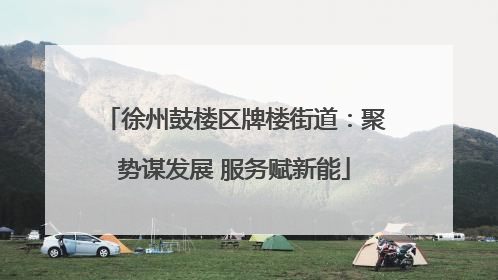 徐州鼓楼区牌楼街道：聚势谋发展 服务赋新能