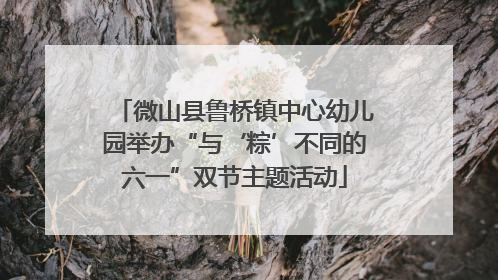 微山县鲁桥镇中心幼儿园举办“与‘粽’不同的六一”双节主题活动
