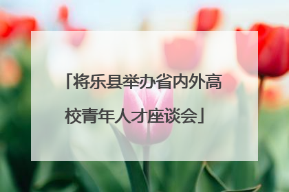 将乐县举办省内外高校青年人才座谈会