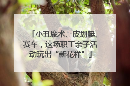 小丑魔术、皮划艇、赛车，这场职工亲子活动玩出“新花样”