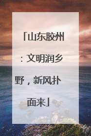 山东胶州：文明润乡野，新风扑面来