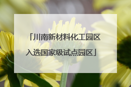 川南新材料化工园区入选国家级试点园区