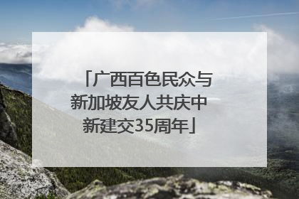广西百色民众与新加坡友人共庆中新建交35周年