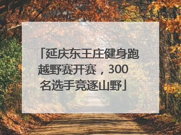 延庆东王庄健身跑越野赛开赛，300名选手竞逐山野