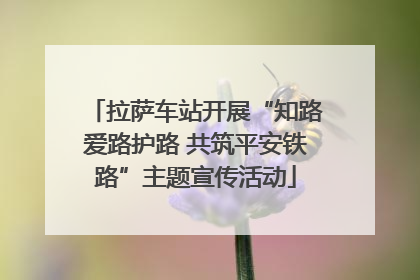拉萨车站开展“知路爱路护路 共筑平安铁路”主题宣传活动