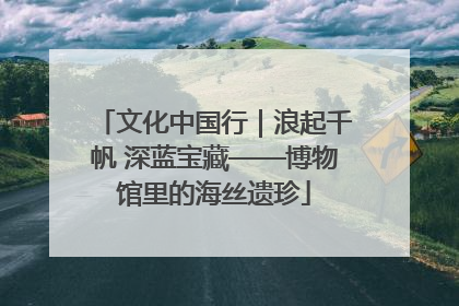 文化中国行｜浪起千帆 深蓝宝藏——博物馆里的海丝遗珍
