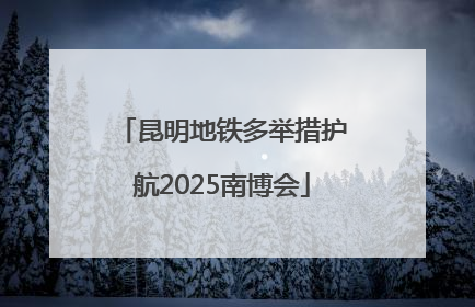 昆明地铁多举措护航2025南博会