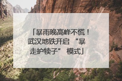 暴雨晚高峰不慌！武汉地铁开启 “暴走护犊子” 模式
