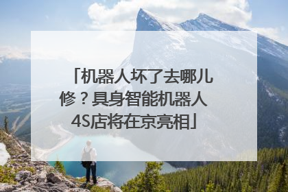机器人坏了去哪儿修？具身智能机器人4S店将在京亮相