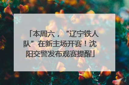 本周六，“辽宁铁人队”在新主场开赛！沈阳交警发布观赛提醒
