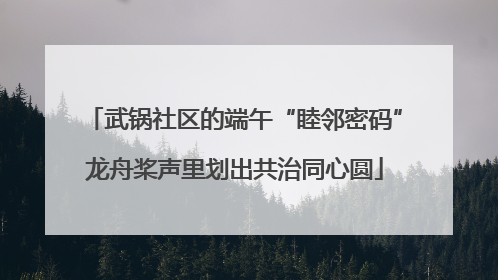 武锅社区的端午“睦邻密码”龙舟桨声里划出共治同心圆
