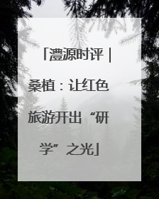 澧源时评｜桑植：让红色旅游开出“研学”之光