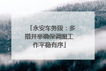 永安车务段：多措并举确保调图工作平稳有序