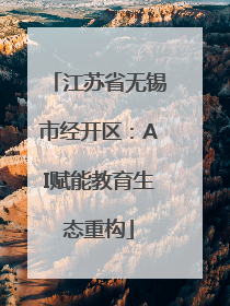 江苏省无锡市经开区：AI赋能教育生态重构