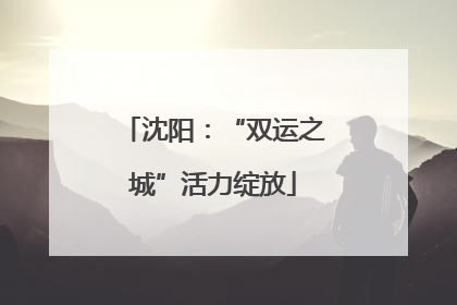 沈阳：“双运之城”活力绽放