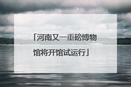 河南又一重磅博物馆将开馆试运行