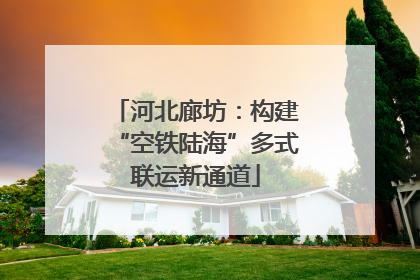 河北廊坊：构建“空铁陆海”多式联运新通道