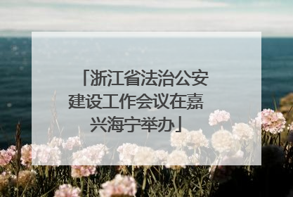 浙江省法治公安建设工作会议在嘉兴海宁举办