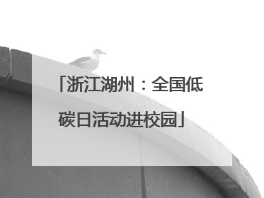 浙江湖州：全国低碳日活动进校园