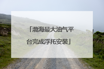 渤海最大油气平台完成浮托安装