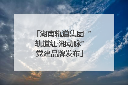 湖南轨道集团“轨道红·湘动脉”党建品牌发布