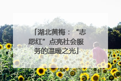 湖北黄梅：“志愿红”点亮社会服务的温暖之光