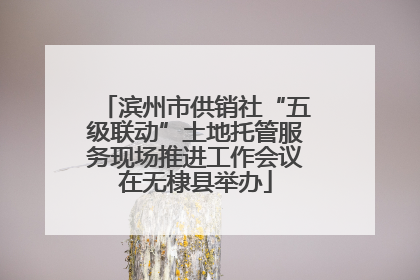 滨州市供销社“五级联动”土地托管服务现场推进工作会议在无棣县举办