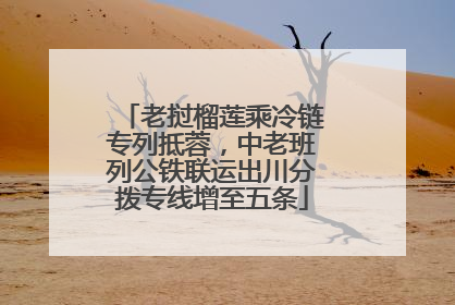 老挝榴莲乘冷链专列抵蓉，中老班列公铁联运出川分拨专线增至五条