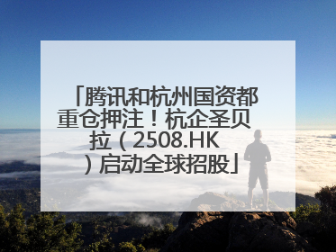 腾讯和杭州国资都重仓押注！杭企圣贝拉（2508.HK）启动全球招股