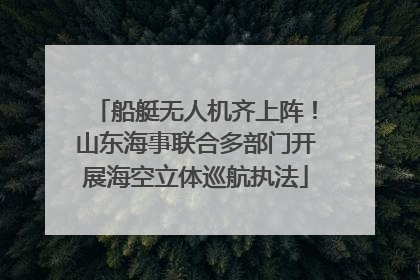 船艇无人机齐上阵！山东海事联合多部门开展海空立体巡航执法