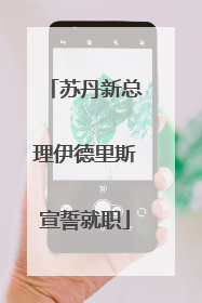 苏丹新总理伊德里斯宣誓就职