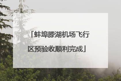 蚌埠滕湖机场飞行区预验收顺利完成