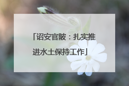 诏安官陂：扎实推进水土保持工作