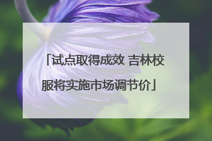试点取得成效 吉林校服将实施市场调节价