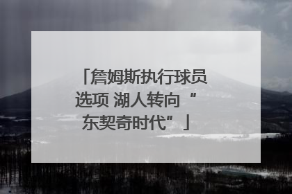 詹姆斯执行球员选项 湖人转向“东契奇时代”