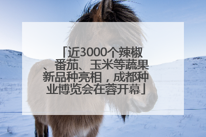 近3000个辣椒、番茄、玉米等蔬果新品种亮相，成都种业博览会在蓉开幕