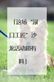 这场“渌口工匠”沙龙活动超有料