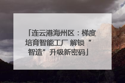 连云港海州区：梯度培育智能工厂 解锁“智造”升级新密码