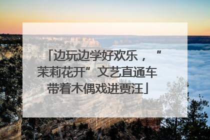 边玩边学好欢乐，“茉莉花开”文艺直通车带着木偶戏进贾汪