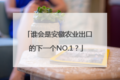 谁会是安徽农业出口的下一个NO.1？