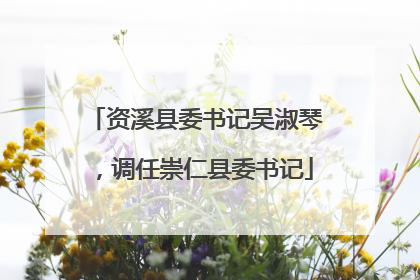 资溪县委书记吴淑琴，调任崇仁县委书记