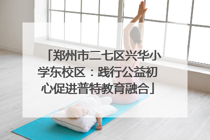 郑州市二七区兴华小学东校区：践行公益初心促进普特教育融合