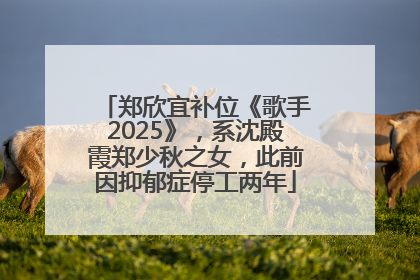 郑欣宜补位《歌手2025》，系沈殿霞郑少秋之女，此前因抑郁症停工两年