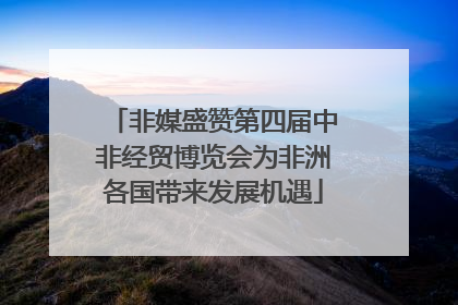 非媒盛赞第四届中非经贸博览会为非洲各国带来发展机遇