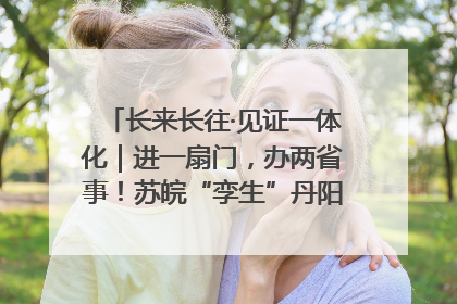 长来长往·见证一体化｜进一扇门，办两省事！苏皖“孪生”丹阳如何做到的？
